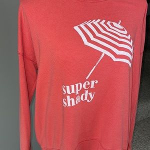 Aerie size small women’s coral color sweatshirt.